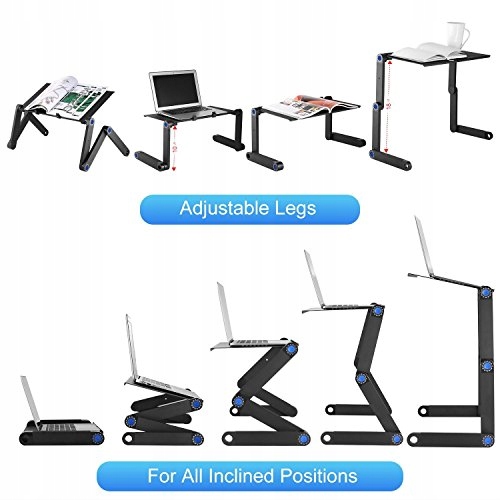 Przenośny Składany Stolik Podstawka Na Pod Laptop Chłodzący Wiatrak