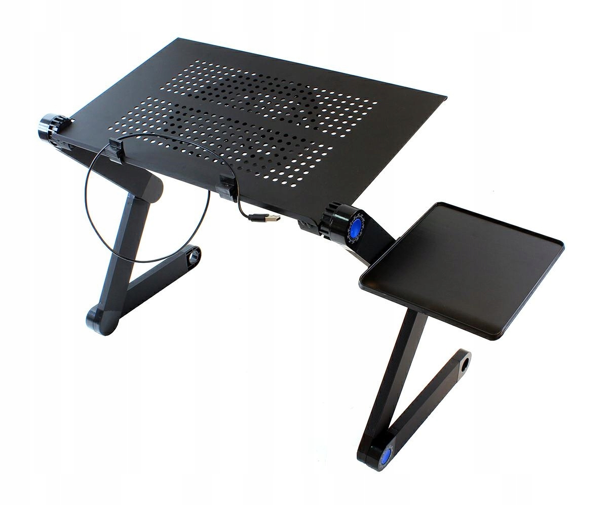 Przenośny Składany Stolik Podstawka Na Pod Laptop Chłodzący Wiatrak