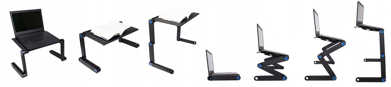 Przenośny Składany Stolik Podstawka Na Pod Laptop Chłodzący Wiatrak