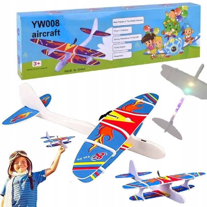 Samolot Styropianowy Latający Piankowy Lekki Usb Silnik Szybowiec Rzutka