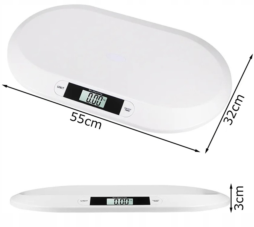 Waga Elektroniczna Dla Niemowląt Dzieci Noworodków Do 20kg Dokładna 10g
