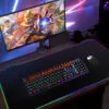 image-9417.jpeg Gamingowa Podkładka Pod Myszkę Dla Graczy Podświetlana Led Mata Rgb 80x30