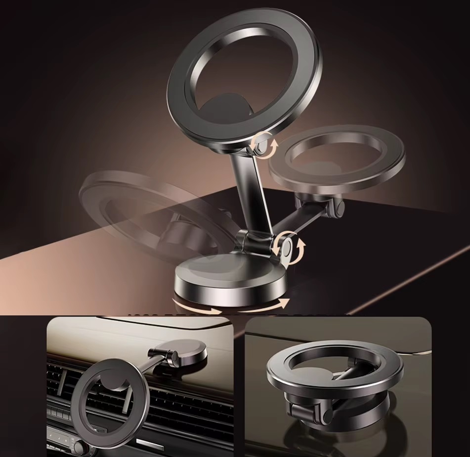 Mocny Uchwyt Magnetyczny Składany Do Telefonu Na Telefon Deskę Rozdzielczą