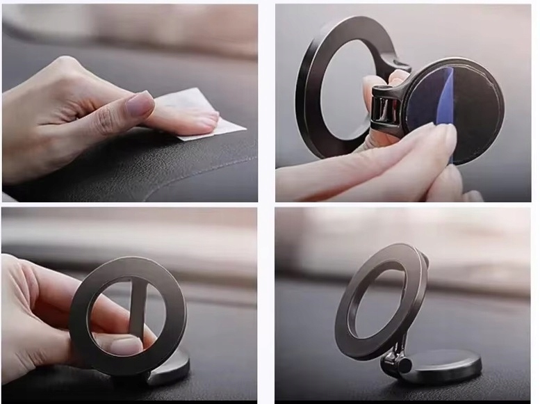 Mocny Uchwyt Magnetyczny Składany Do Telefonu Na Telefon Deskę Rozdzielczą