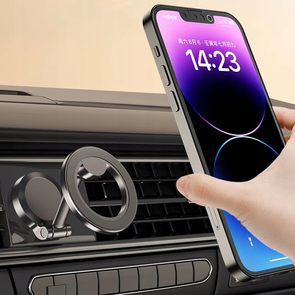 Mocny Uchwyt Magnetyczny Składany Do Telefonu Na Telefon Deskę Rozdzielczą