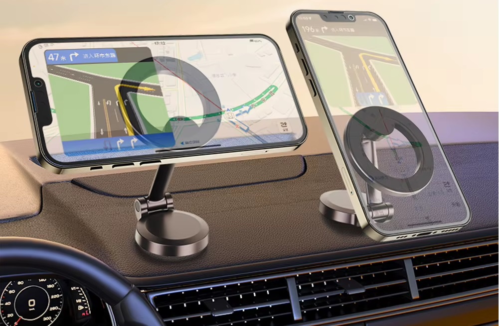Mocny Uchwyt Magnetyczny Składany Do Telefonu Na Telefon Deskę Rozdzielczą