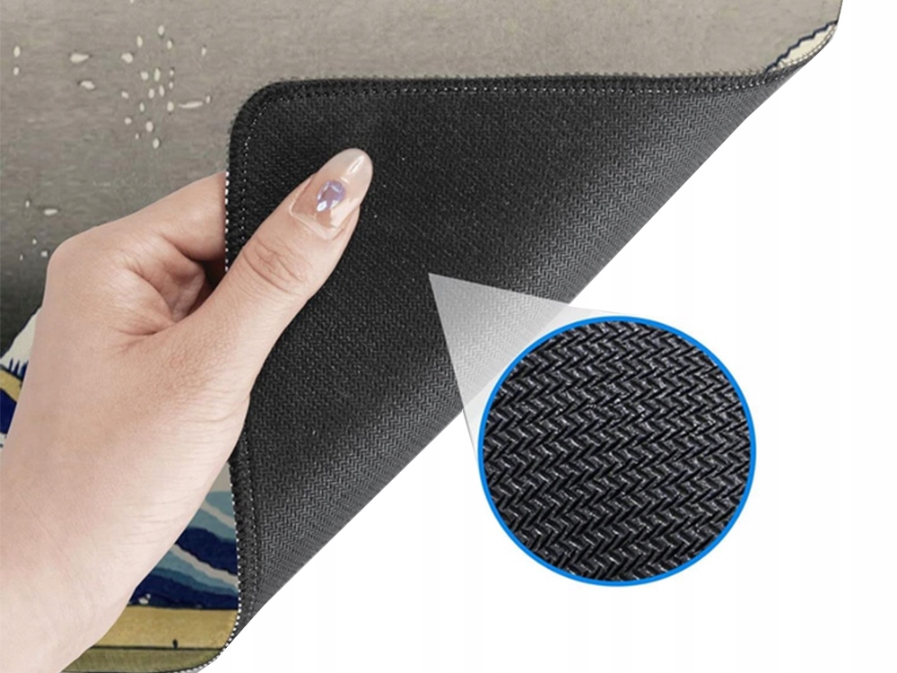 Duża Podkładka Pod Mysz Klawiaturę Na Biurko Biurowa 90x40 Wielka Fala