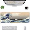 Duża Podkładka Pod Mysz Klawiaturę Na Biurko Biurowa 90x40 Wielka Fala