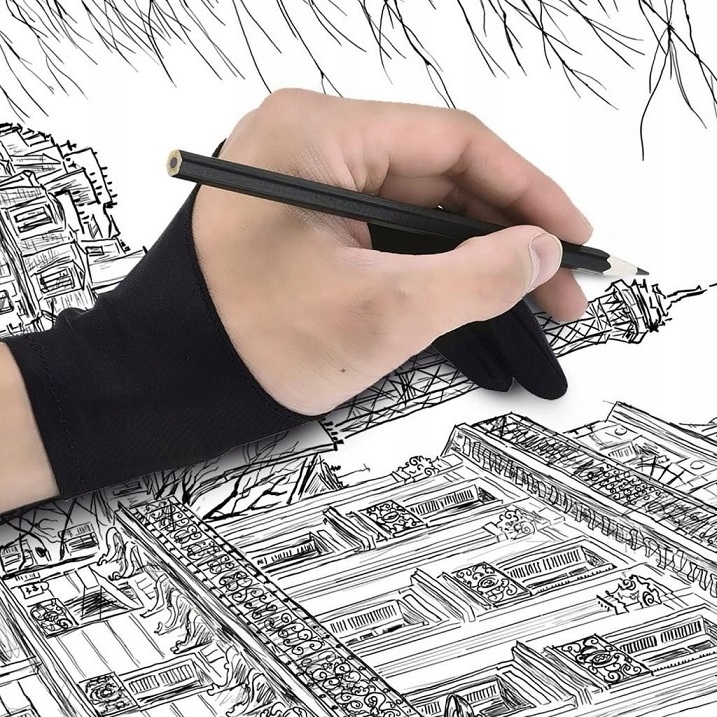 Rękawiczka Do Szkicowania Tabletów Graficznych Rysowania Rękawica Na Palce