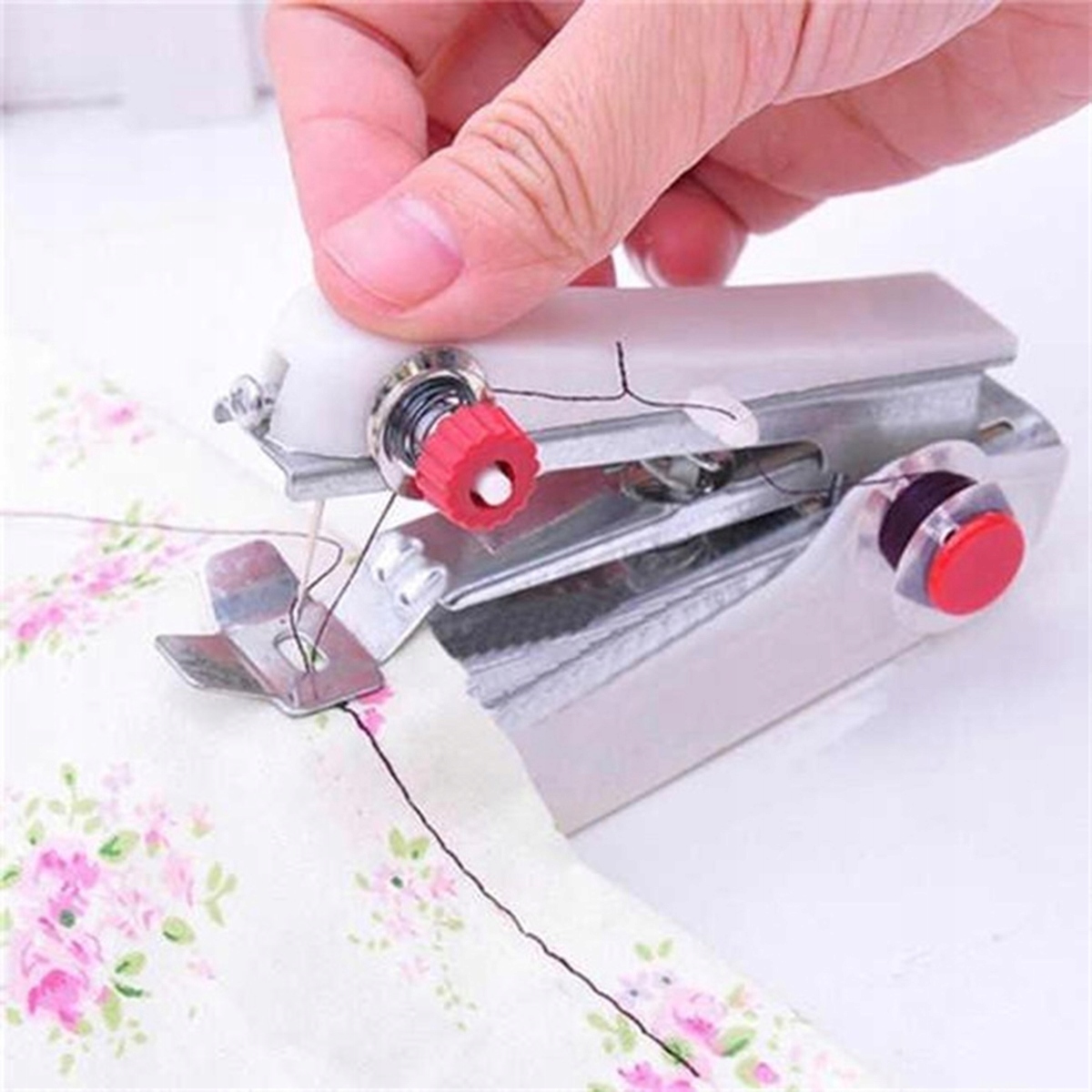 Mini Maszyna Ręczna Do Szycia Igła Nić Przenośna Bez Zasilania Manualna