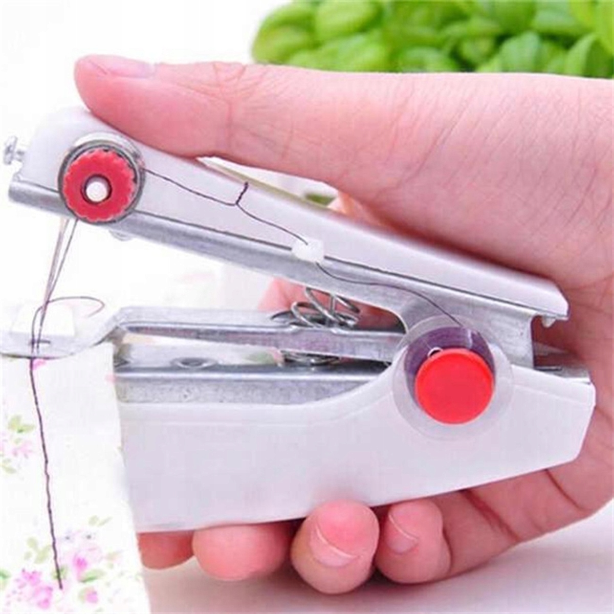 Mini Maszyna Ręczna Do Szycia Igła Nić Przenośna Bez Zasilania Manualna