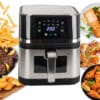 image-9559.jpeg Frytkownica Beztłuszczowa Frytownica Air Fryer Duża Do Pieczenia 2400W 10l