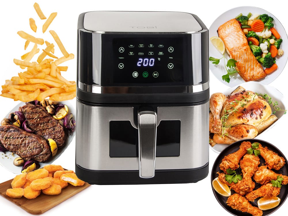 image-9559.jpeg Frytkownica Beztłuszczowa Frytownica Air Fryer Duża Do Pieczenia 2400W 10l