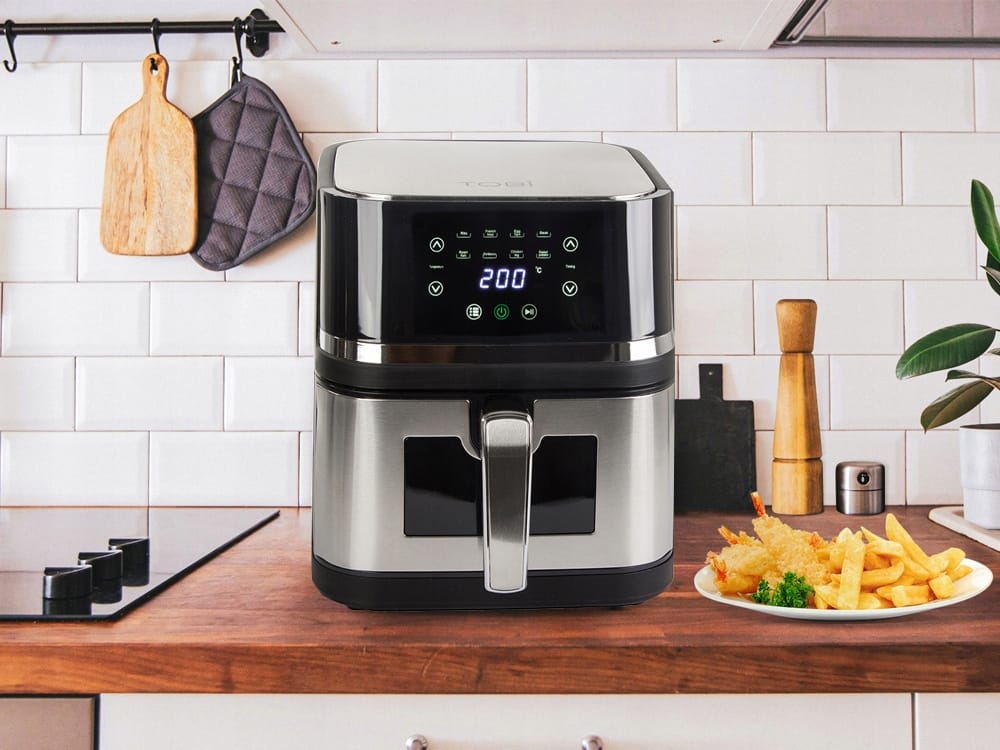 image-9560.jpeg Frytkownica Beztłuszczowa Frytownica Air Fryer Duża Do Pieczenia 2400W 10l