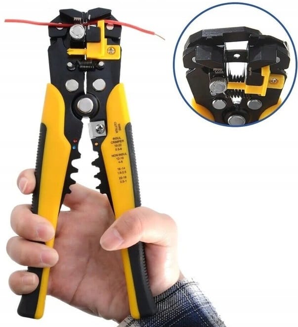 Ściągacz Izolacji Automatyczne Szczypce Do Kabli Przewodów Zaciskarka 3w1