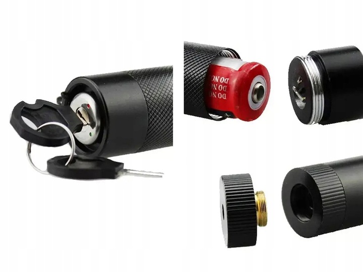 Laser Wskaźnik Laserowy Mocny Zielony Punktowy Akumulator Ładowarka 4w1