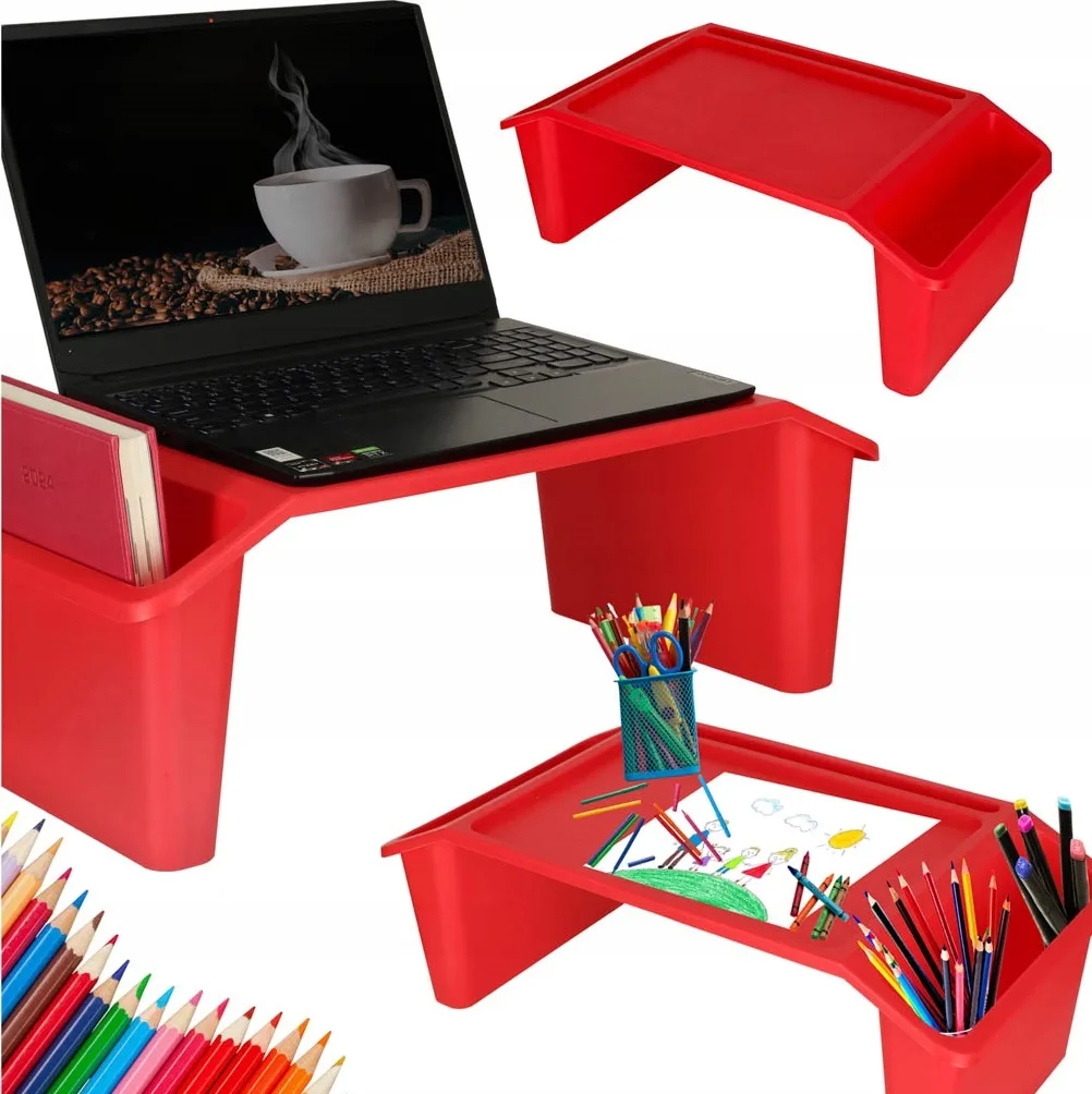 image-9613.jpeg Stolik Pod Laptopa Podróżny Śniadaniowy Podstawka Organizer Do Auta Łóżka