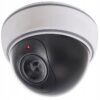 Atrapa Kamery Kamera Kopułkowa Led Duża Kopułka Biała Led Ir Monitoring