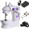 Domowa Przenośna Mini Maszyna Do Szycia Podświetlenie Led + Akcesoria Pedał