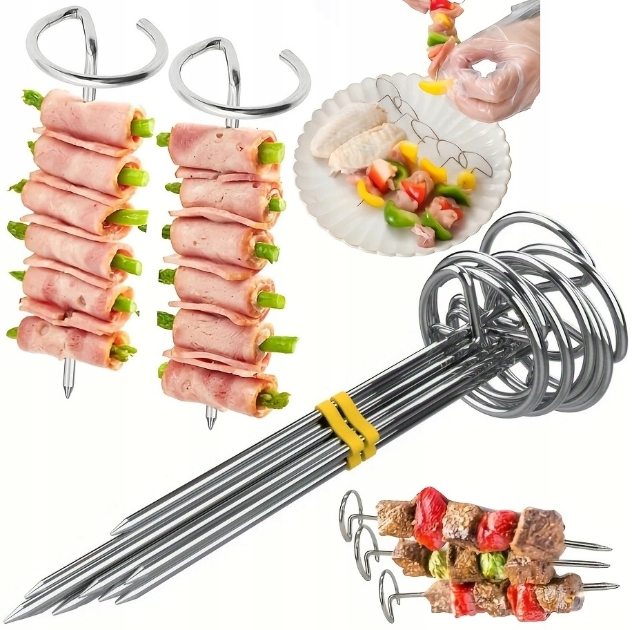 10x Szpikulce Do Szaszłyków Udek Air Fryer Frytkownicy Grillowania 10 Sztuk