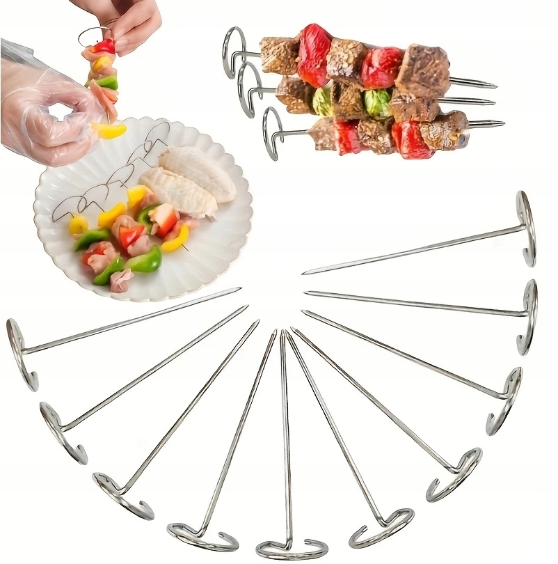 10x Szpikulce Do Szaszłyków Udek Air Fryer Frytkownicy Grillowania 10 Sztuk