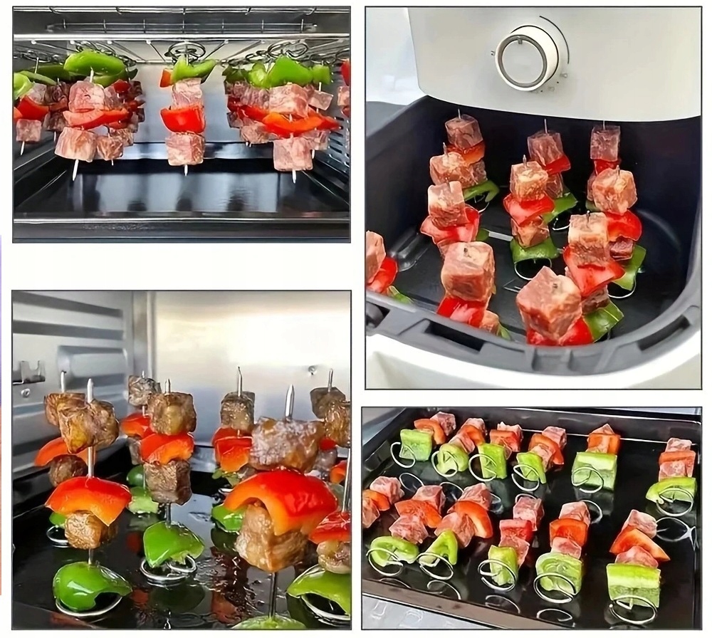 10x Szpikulce Do Szaszłyków Udek Air Fryer Frytkownicy Grillowania 10 Sztuk