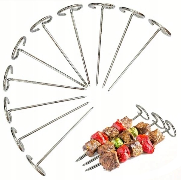 10x Szpikulce Do Szaszłyków Udek Air Fryer Frytkownicy Grillowania 10 Sztuk