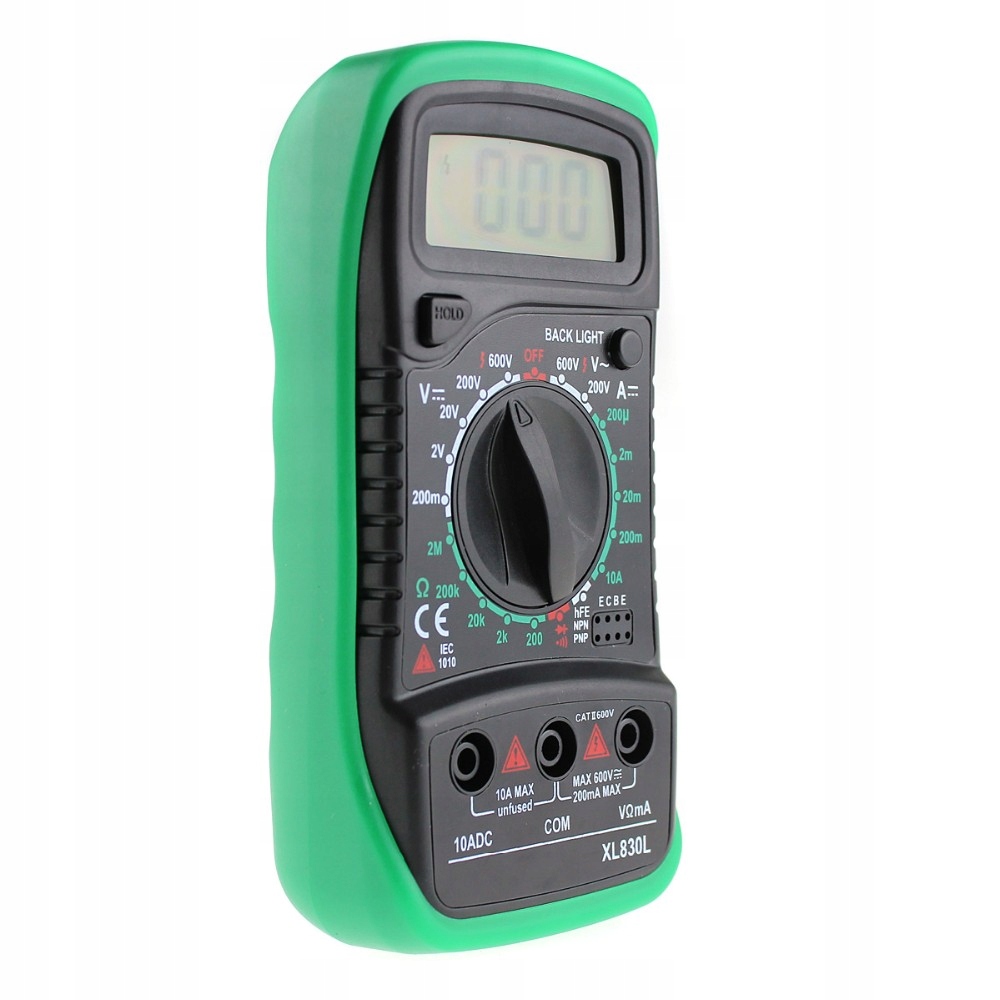 Cyfrowy Multimetr Miernik Prądu Lcd Xl830l 2 Sondy