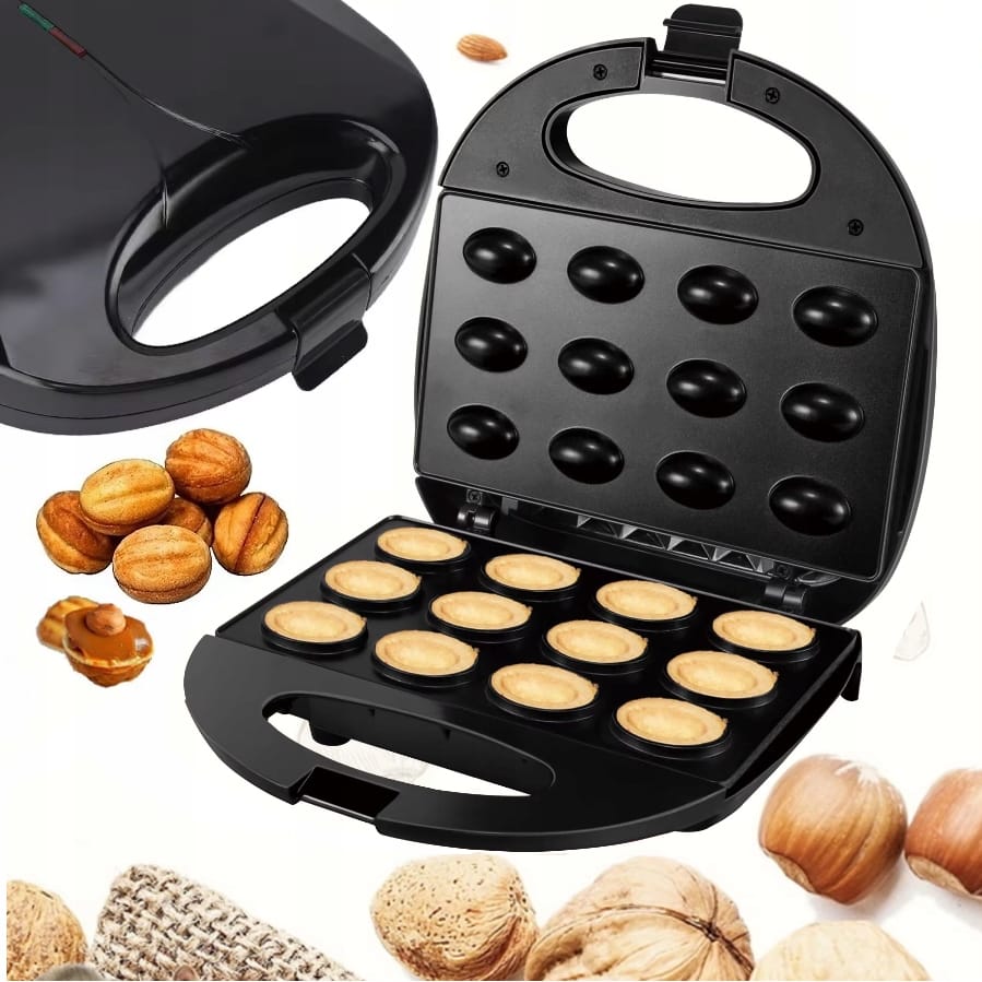 image-9709.jpeg Opiekacz Elektryczny Do Orzeszków Włoskichciastek Orzechów Wypiekacz Forma