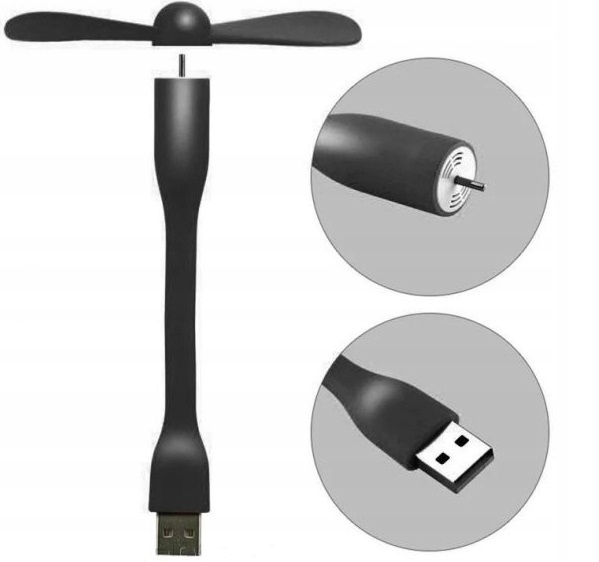 Wiatraczek Wentylator Mini Silikonowy Do Laptopa Powerbank Usb
