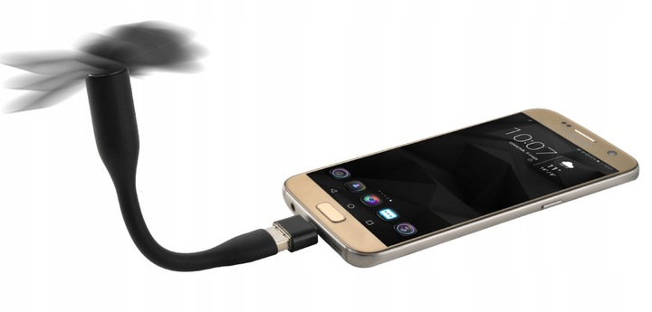 Wiatraczek Wentylator Mini Silikonowy Do Laptopa Powerbank Usb