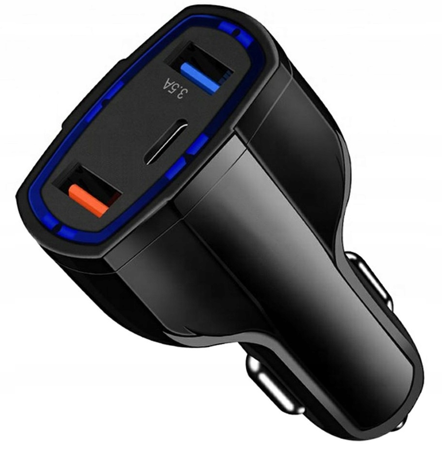 Ładowarka Samochodowa Szybka Do Auta Telefonu Smartfona 2x Usb 3.1a 12v