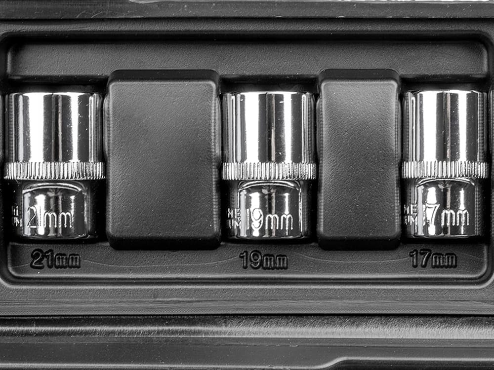 Klucz Dynamometryczny 1/2'' Zestaw 40-210nm W Walizce + 3 Nakładki 17-19-21