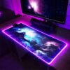 Duża Gamingowa Podkładka Pod Myszkę Rgb Xxl Podświetlana Led Mata Na Biurko