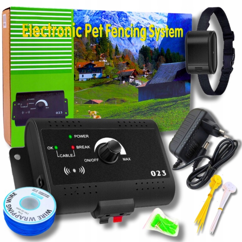 Pastuch Dla Psa Psów Elektryczny Ogrodzenie Kojec Obroża Kojec Regulacja
