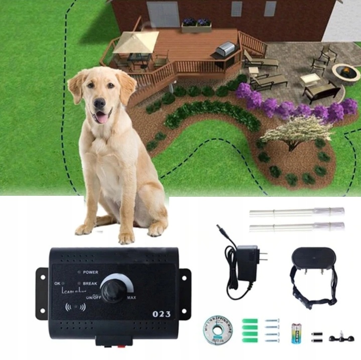 Pastuch Dla Psa Psów Elektryczny Ogrodzenie Kojec Obroża Kojec Regulacja