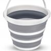 Składane Wiadro Silikonowe Wiaderko 10 Litrów Turystyczne Na Biwak Ryby