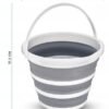 Składane Wiadro Silikonowe Wiaderko 10 Litrów Turystyczne Na Biwak Ryby