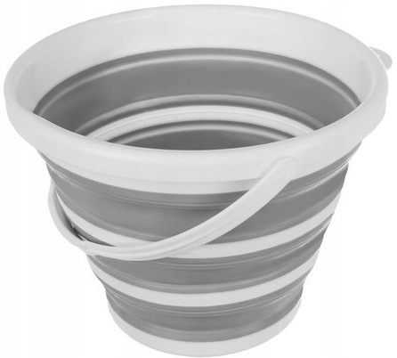 Składane Wiadro Silikonowe Wiaderko 10 Litrów Turystyczne Na Biwak Ryby