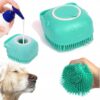 Szczotka Dla Psa Do Kąpieli Mycia Myjka Z Dozownikiem Na Płyn Szampon