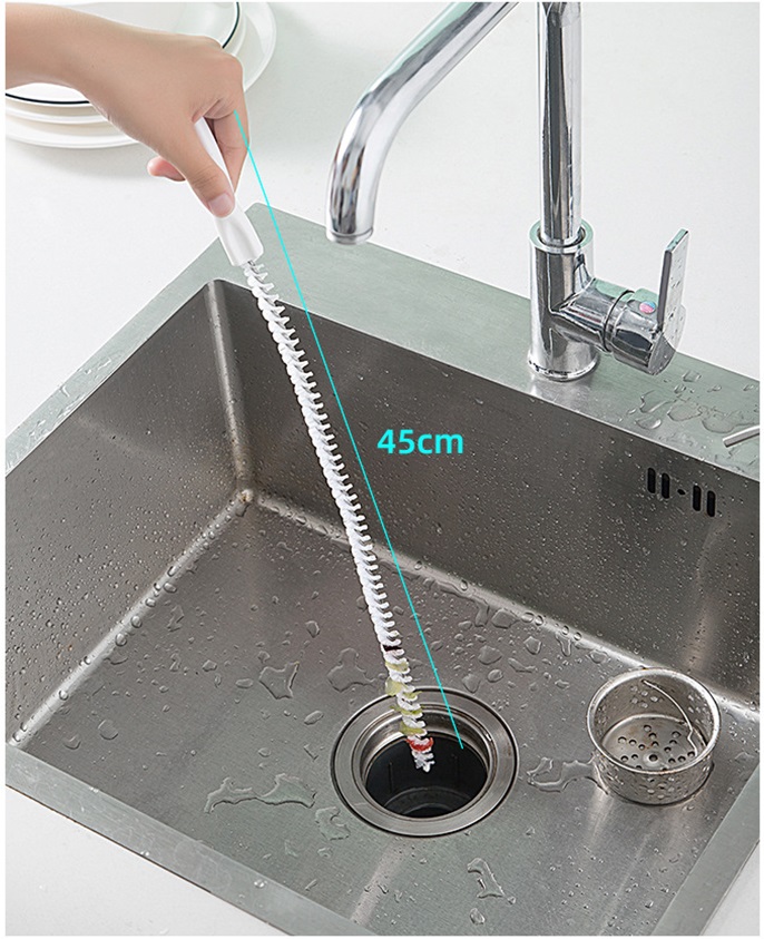 Szczotka Do Czyszczenia Odpływu Zlewu Rur Umywalki