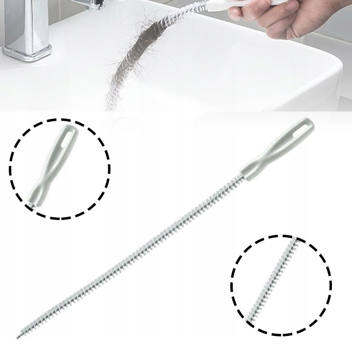 Szczotka Do Czyszczenia Odpływu Zlewu Rur Umywalki