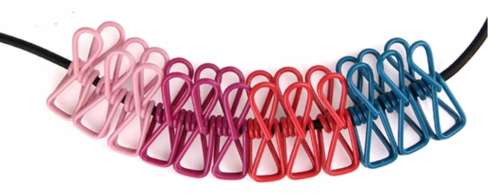 Elastyczna Linka Lina Turystyczna Na Pranie Spinacze Z Klamrami Klamerkami