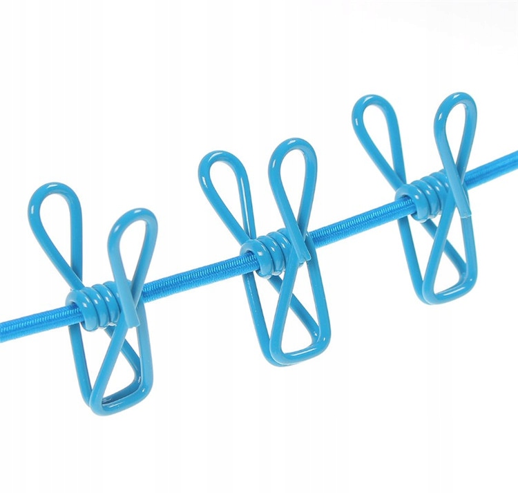 Elastyczna Linka Lina Turystyczna Na Pranie Spinacze Z Klamrami Klamerkami