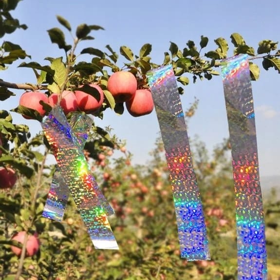 TAŚMA ODSTRASZAJĄCA PTAKI 5CM x 80M ODBLASKOWA ODSTRASZACZ PTAKÓW DO OGRODU